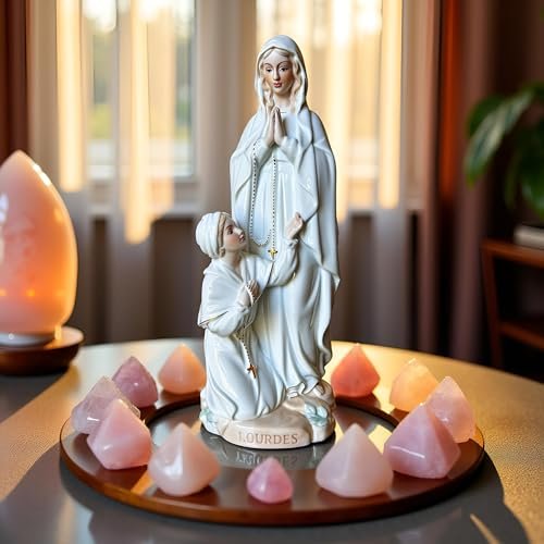 MTME Porzellan-Figuren, Lourdes und St. Bernadette, Renaissance-Kollektion, religiöse Statue, Heimdekoration - Image 4