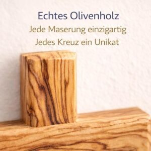 MaMeMi Olivenholz Kreuz 15 cm aus Bethlehem – Handgefertigtes Wandkreuz aus echtem Olivenholz – Christliches Holzkreuz 15 x 9 cm – Holz Kruzifix Markenqualität aus dem Heiligen Land - Image 10