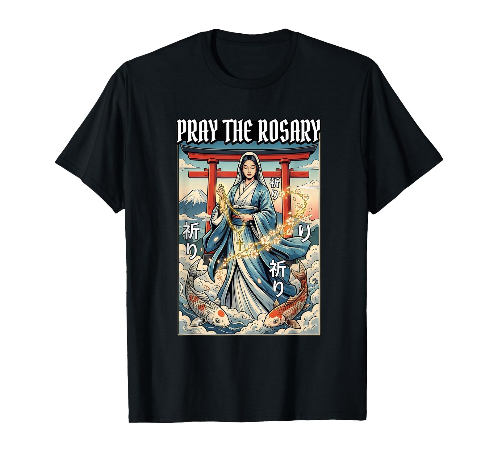 Marienerscheinungen Unserer Lieben Frau von Akita, katholisch T-Shirt - Image 1