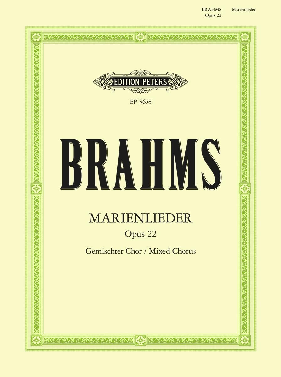 Marienlieder op. 22: For 4-part Mixed Choir (Edition Peters) - Image 1