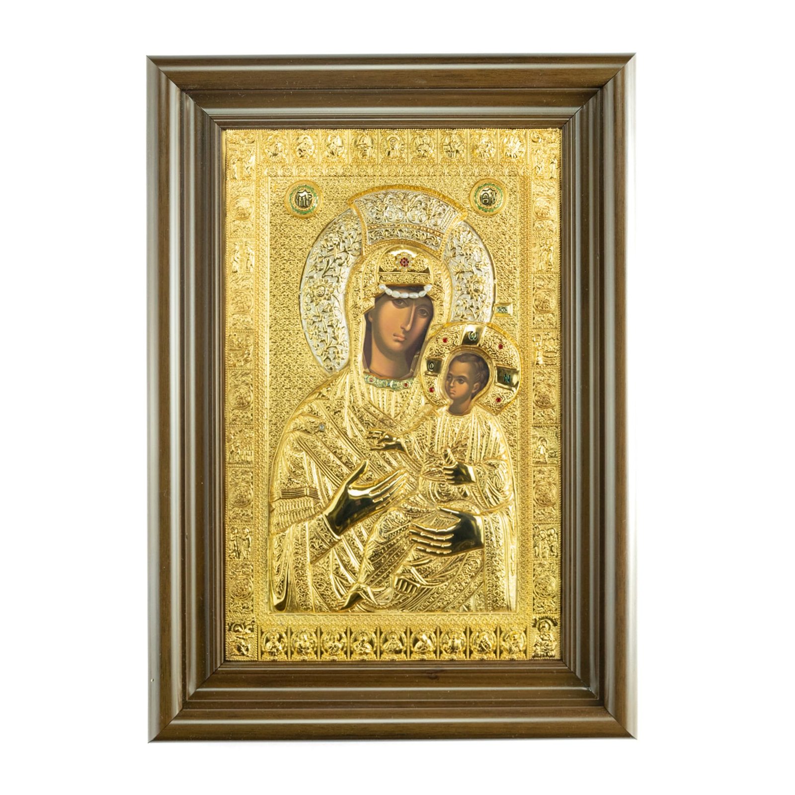 Mutter Gottes Vimatarissa – Nachbildung der wundertätigen Ikone vom Berg Athos (38 x 27 cm) - Image 1