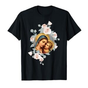Muttergottes der Guten Heilmittel Gottesmutter Maria Kunst T-Shirt - Image 1