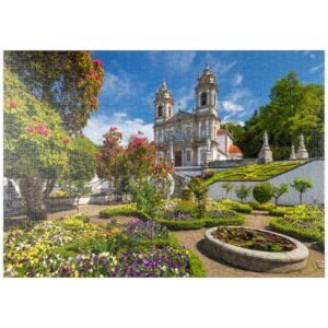 MyPuzzle Wallfahrtskirche Bom Jesus do Monte bei Braga, Portugal - Premium 1000 Teile Puzzle - MyPuzzle Sonderkollektion von Puzzle Galaxy - Image 1