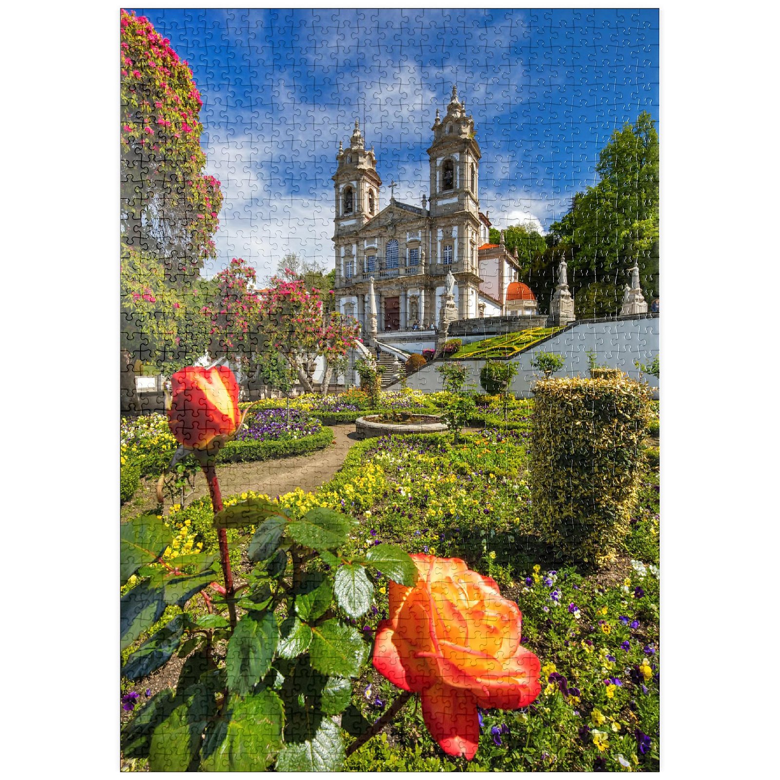 MyPuzzle Wallfahrtskirche Bom Jesus do Monte bei Braga, Region Norte, Portugal - Premium 1000 Teile Puzzle - MyPuzzle Sonderkollektion von Puzzle Galaxy - Image 1