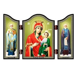 NKlaus 1411 Gottesmutter von Iviron christliche Ikone Iverskaja Bogorodica - Image 1