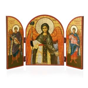 NKlaus Erzengel Gabriel Ikone Triptychon MDF-Derivat 25x16cm Christlich 13890 - Image 1