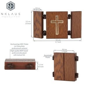 NKlaus - Jesus Christus - christliche Ikone Triptychon - Spasitel - reise Altar Holz 36177 - Image 7