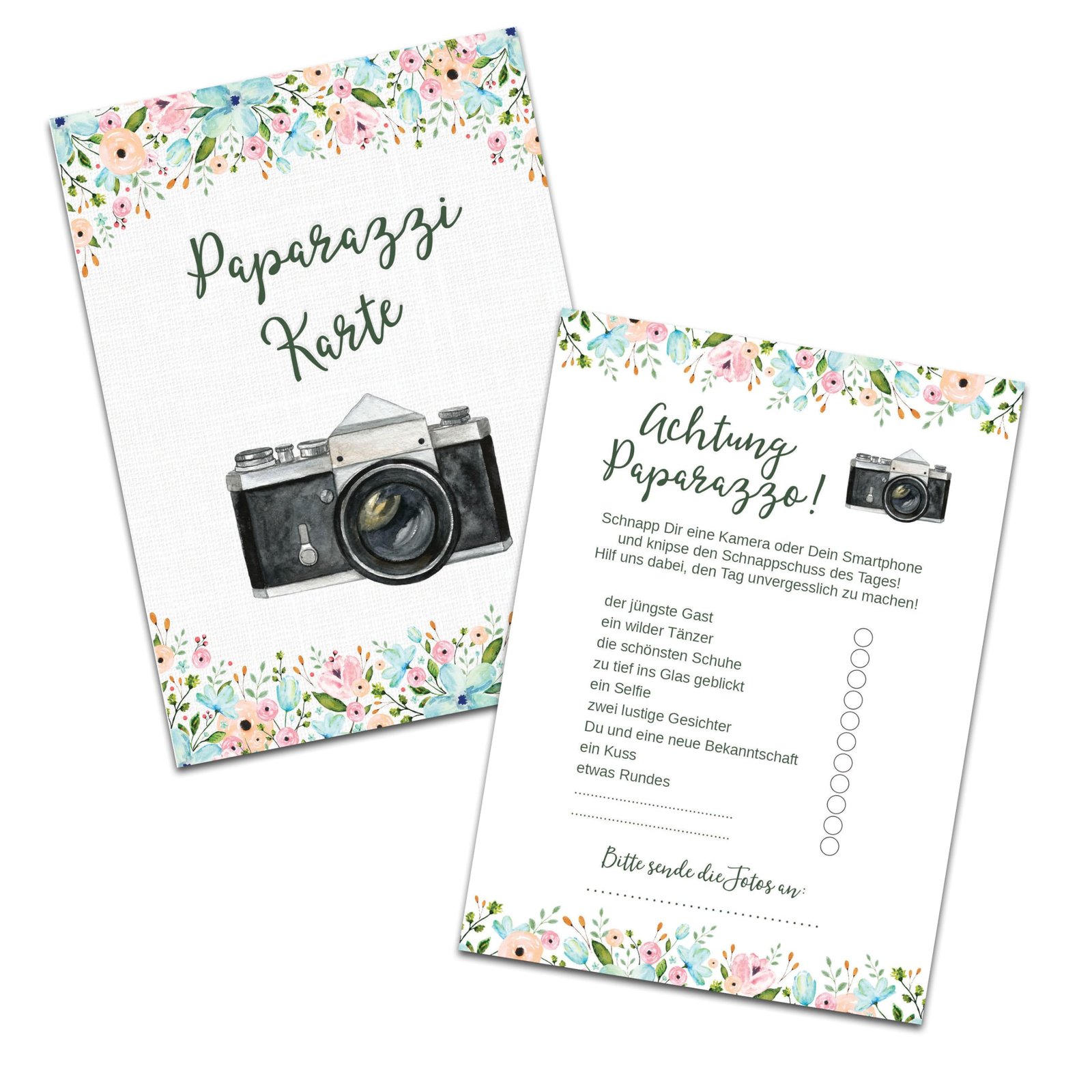 Nastami 50 Karten Fotospiel Hochzeit Fotosafari Postkartenspiel Hochzeit Gastgeschenk Hochzeitsgäste (Weiße Hochzeit) - Image 1