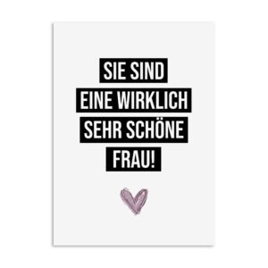 Nastami Valentinskarte Postkarte Valentinstag Karte Liebe Jahrestag Geschenk (sehr schöne Frau) - Image 1