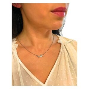 NataschaWoge® Taube Halskette Damen 925 Silber – filigrane Kette 42–47 cm mit Friedenstaube Anhänger & Zirkonia – minimalistischer Schmuck Geschenk für Freundin, Mama, Schwester - Image 1