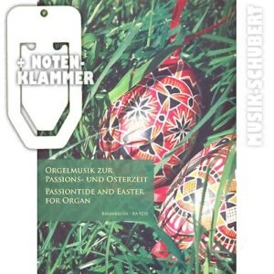 Orgelmusik zur Passions- und Osterzeit inkl. praktischer Notenklammer - 27 choralgebundene und freie Orgelwerke von leicht bis mittelschwer (Taschenbuch) von Andreas Rockstroh (Noten/Sheetmusic) - Image 1