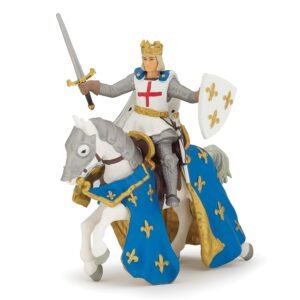 Papo - Realistische Heiliger Ludwig und Pferd-Figur Spielzeug für Kinder - 3 Jahre + - Kollektion Historische Figuren - Kreativspiel historische Welt - Geschenkidee Spielzeug für Mädchen und Jungen - Image 1
