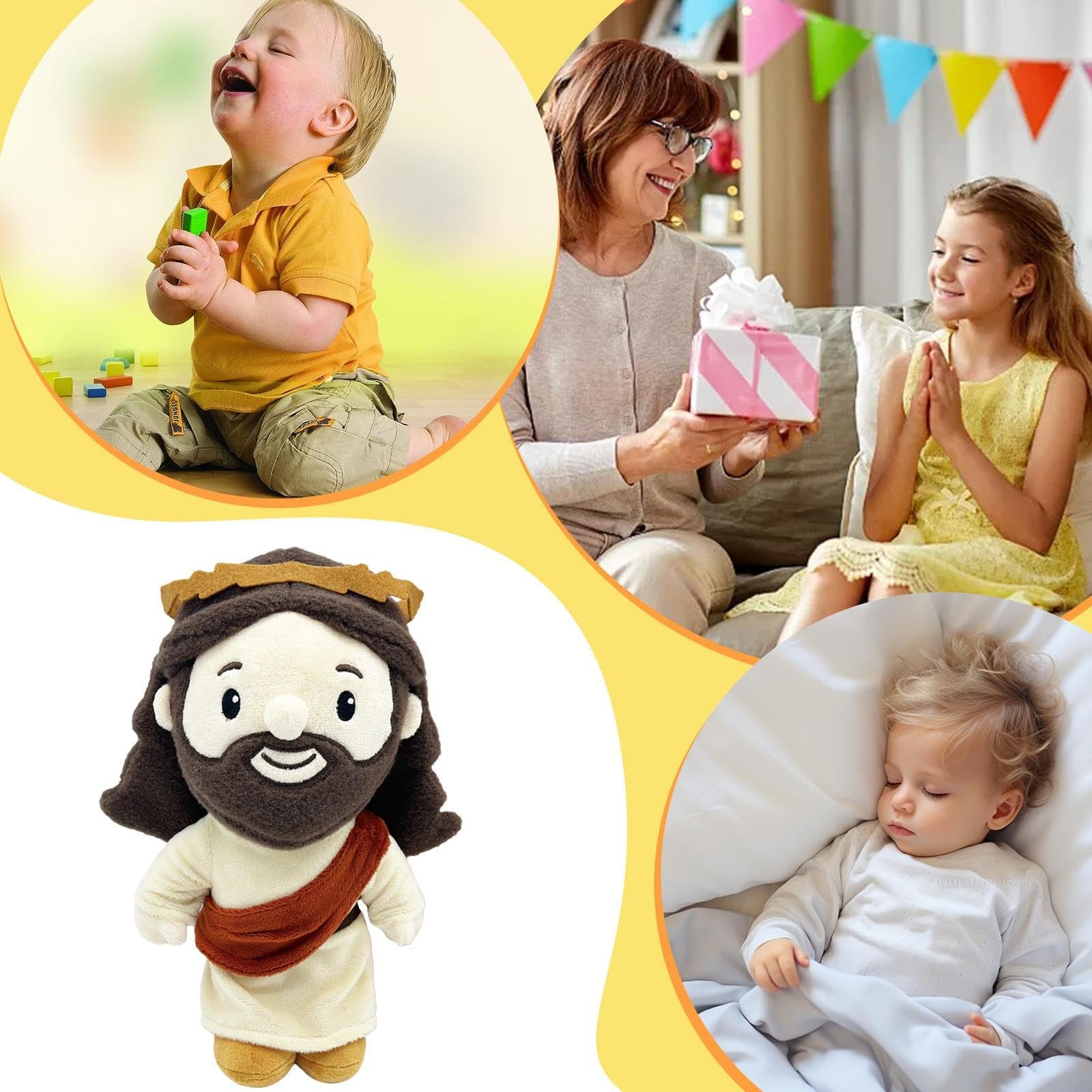 Plüsch Jesus Stofftier | Plüsch Jesus Figur - Sammlerstück Deko Für Auto Wohnung Bett Schreibtisch - Image 4