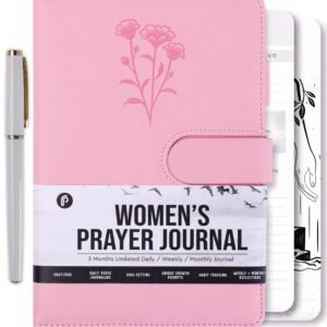 Prazoli Gebetstagebuch für Frauen – Tägliches Andachtsbuch für Frauen, religiöse Tauf- und christliche Geschenke & Bibelstudiumsbedarf für kirchliche Notizen, Andachts-Notizbuch-Zubehör - Image 1