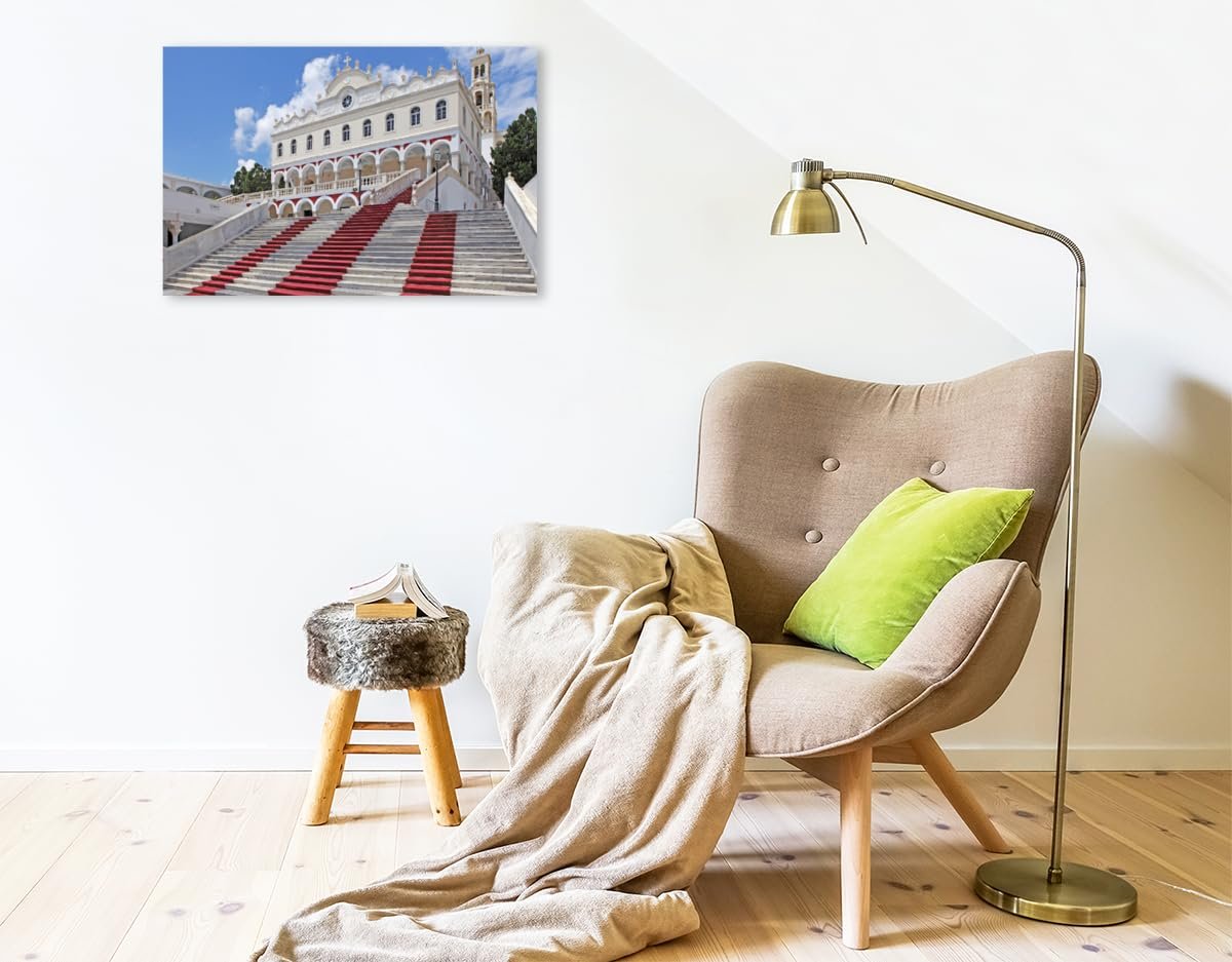 Premium Textil-Leinwand 75 x 50 cm Querformat Premium Textil-Leinwand 75 cm x 50 cm quer Kirche Panagia Evangelistria, Tinos-Stadt, Insel Tinos | Wandbild, HD-Bild auf Keilrahmen, Wanddekoration, Kuns - Image 3
