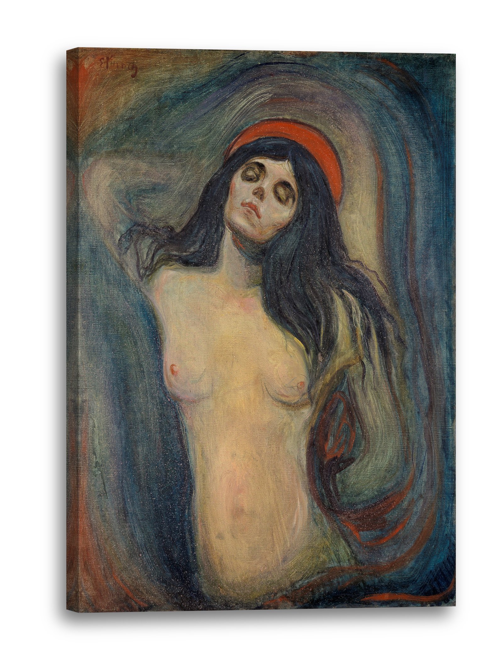Printed Paintings Leinwand (60x80cm): Edward Munch - Madonna (1894) - Image 1