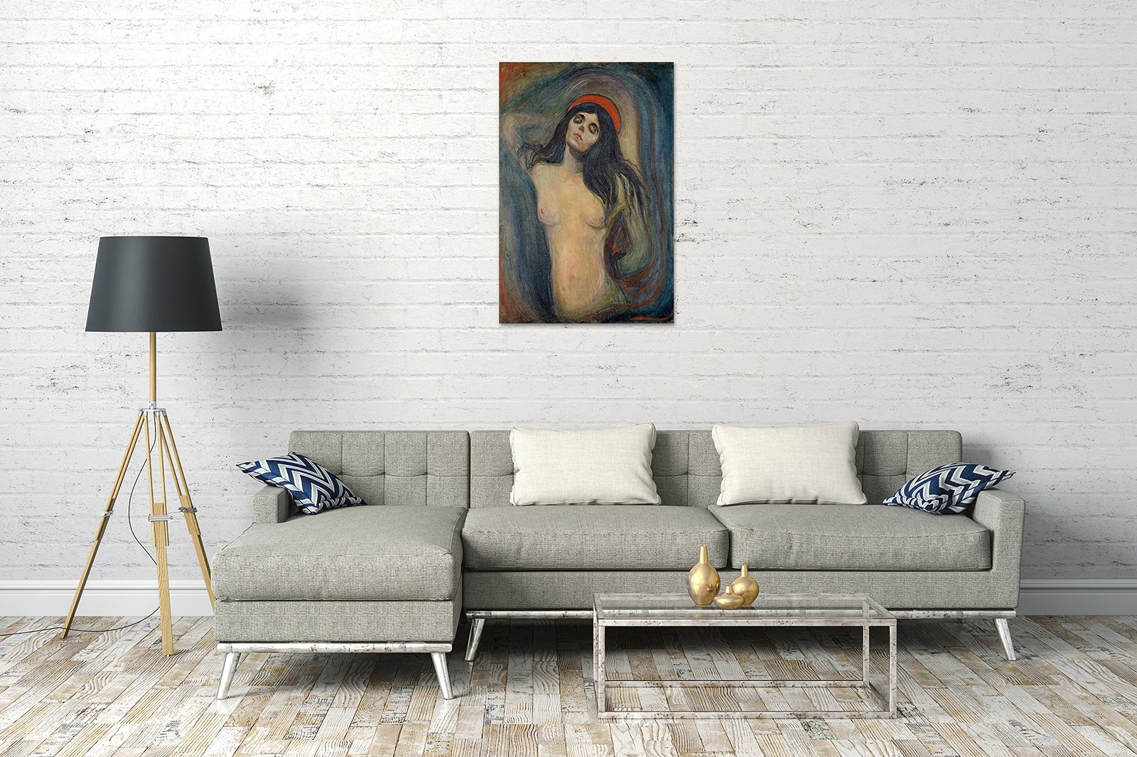 Printed Paintings Leinwand (60x80cm): Edward Munch - Madonna (1894) - Image 2