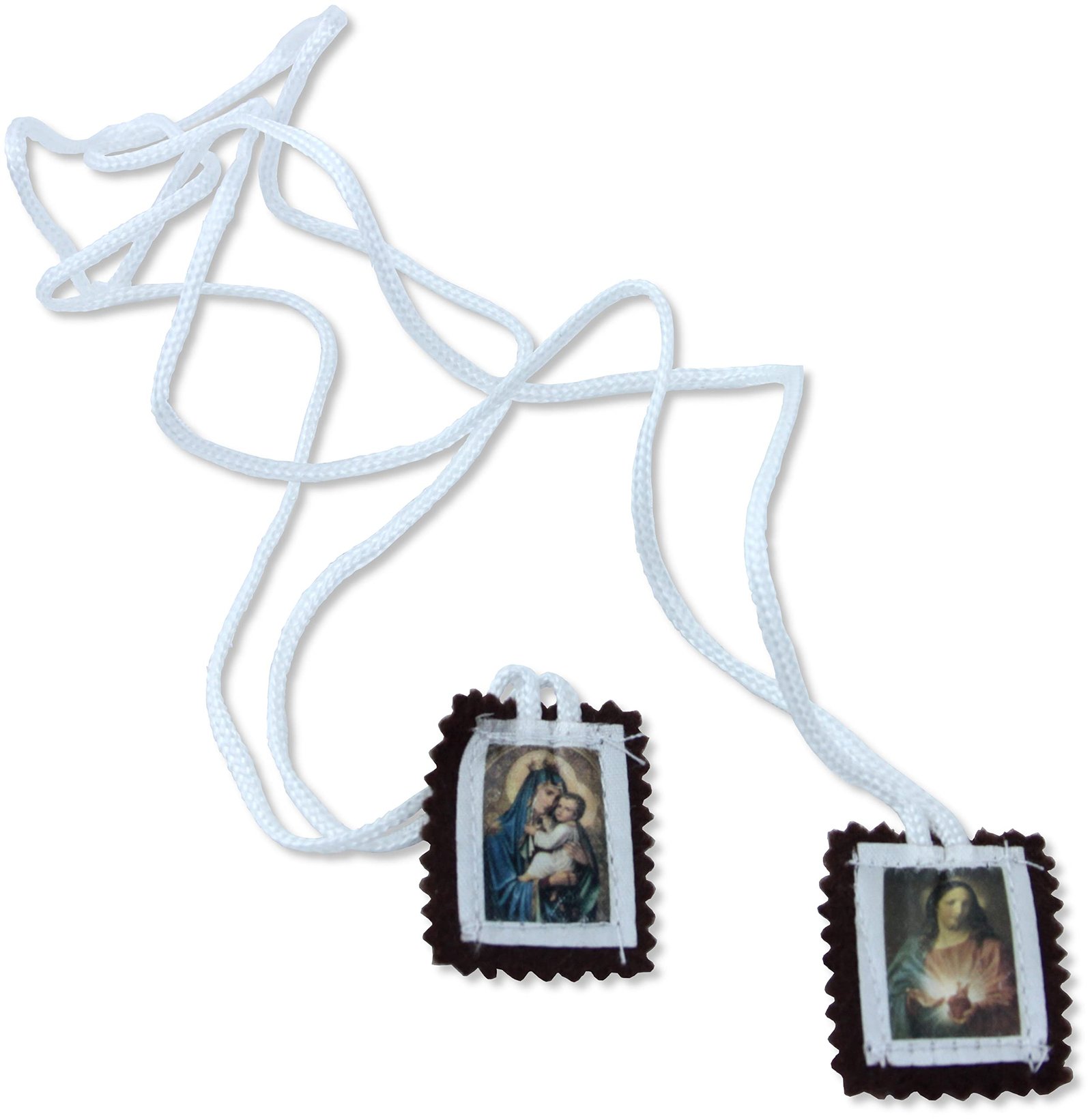 Proposte Religiose Schädel aus Stoff Unserer Lieben Frau vom Karmel - 3 x 2,5 cm - Set 10 Stück (klein) - Image 1