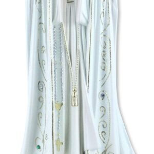 Proposte Religiose Statue Unserer Frau von Fatima aus handbemaltem Harz, Höhe 44 cm - Image 1