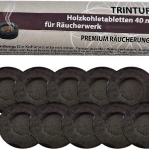 Räucherkohle zum Räuchern Schnellzünd-Kohle Kohletabletten für Weihrauch Räucherpfanne und Weihrauchbrenner geeignet (Ø 33 mm) - Image 1