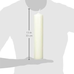 Rayher 3140396 Stumpenkerze, creme, rund, Länge 30 cm, 6 cm ø,100% Paraffin, RAL-Gütezeichen, Rundkerze, Taufkerze, Kommunionkerze, Kerzenrohling zum Verzieren und Basteln - Image 6