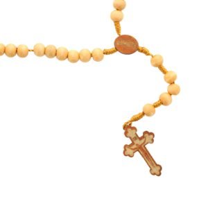 Rosenkranz aus Holz mit Gravur Notre Dame de Lourdes, Holz - Image 1