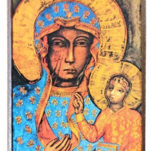 SCHWARZE MADONNA VON TSCHESTOCHOWA-griechisch-byzantinisch-orthodoxe Ikone - Image 1
