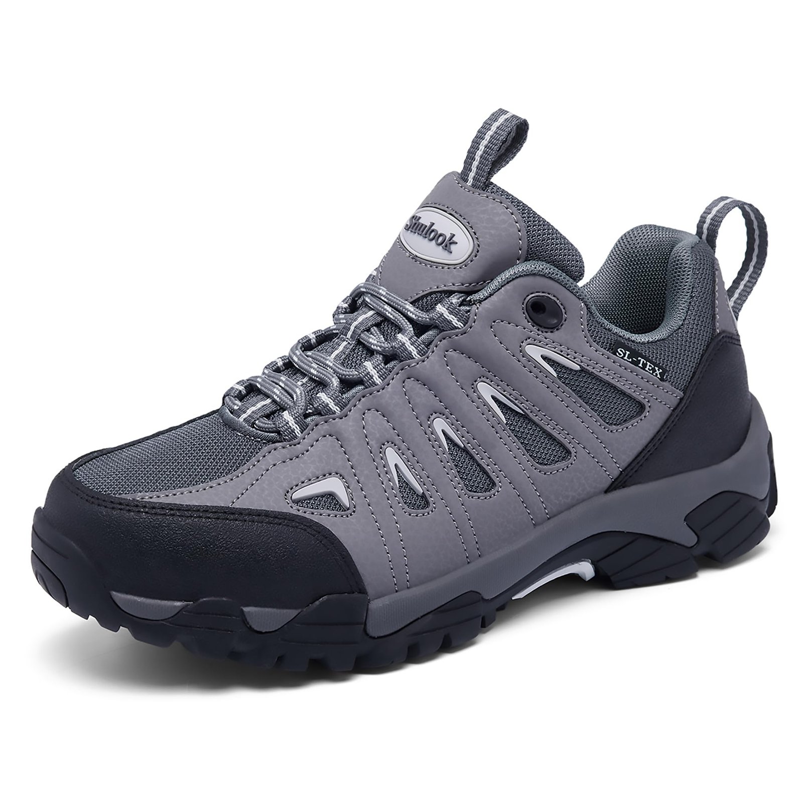 SHULOOK Wanderschuhe Damen Wasserdicht Leicht Trekkingschuhe Damen rutschfeste Bergschuhe Outdoor Schuhe für Camping,Hiking,Angeln (Schwarz Grau EU 39) - Image 1
