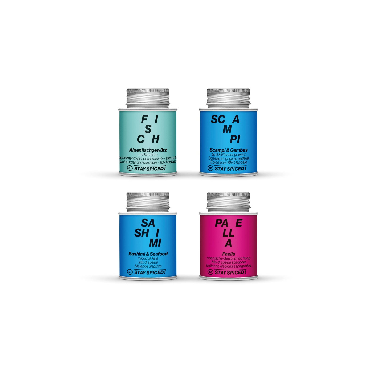 STAY SPICED ! Geschenkbox „Petri Heil“ mit 4 ausgewählten Fischgewürzen aus der Gewürzmanufaktur I ideal als Geschenk für Mann und Frau - Image 2