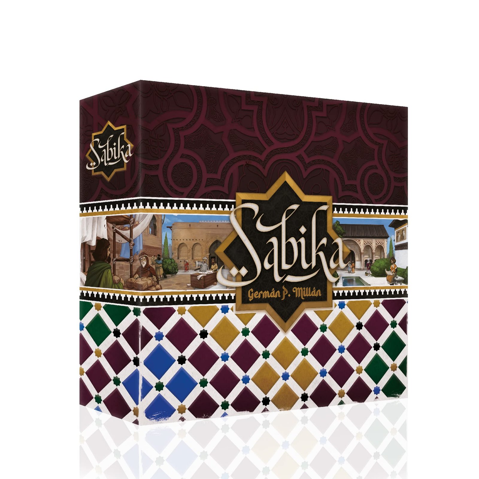 Sabika Brettspiel – Handelsroute Baustrategiespiel, mittelalterliches Konstruktionsspiel, Familienspiel für Kinder und Erwachsene, ab 14 Jahren, 1-4 Spieler, 60-120 Minuten Spielzeit, hergestellt von - Image 1