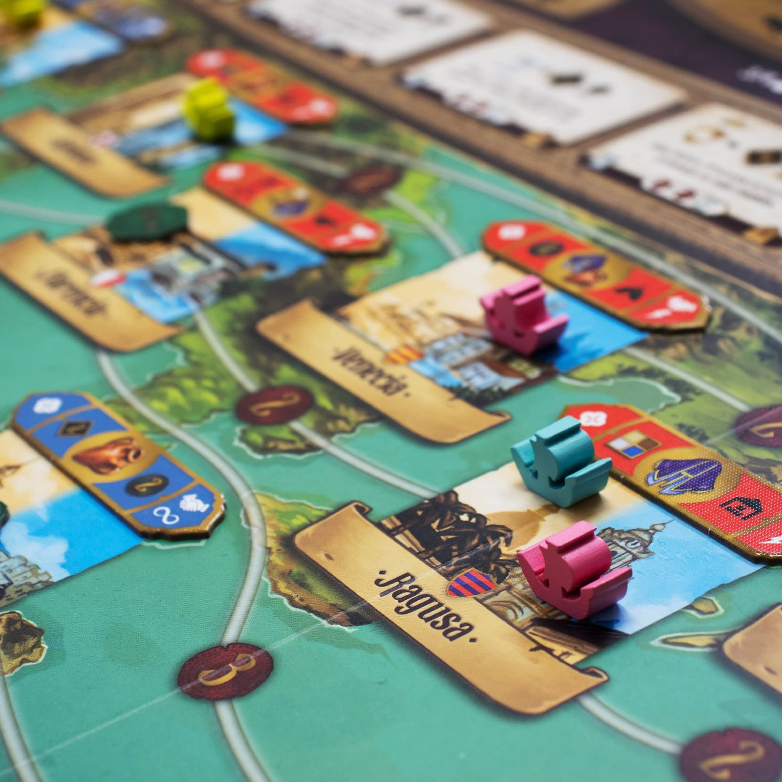 Sabika Brettspiel – Handelsroute Baustrategiespiel, mittelalterliches Konstruktionsspiel, Familienspiel für Kinder und Erwachsene, ab 14 Jahren, 1-4 Spieler, 60-120 Minuten Spielzeit, hergestellt von - Image 2
