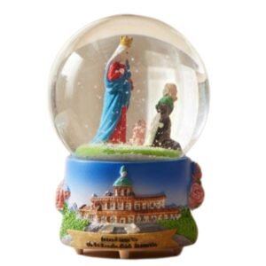 Schneekugel Boule de Neige Glasblase Souvenir Madonna von Caravaggio (klein) - Image 1