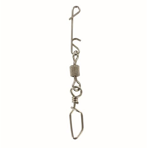 Set: 2 Packungen (10 Wirbelkarabiner) knotenlos Schnur-verbinder snap mit Wirbel Karabiner von Jenzi + gratis Petri Aufkleber (32 kg) - Image 4