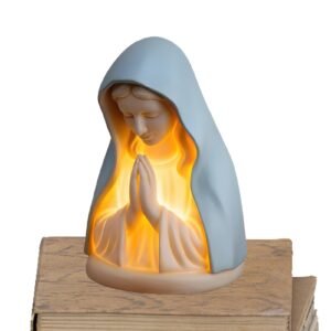 Siuwddee Heilige Maria Nachtlicht - Jungfrau Maria Nachttischlampe | Sanfte Augenschutz Nachttisch Accessoires für Kinderzimmer Lesecke Schlafzimmer Flur Gebetsraum Küche - Image 1