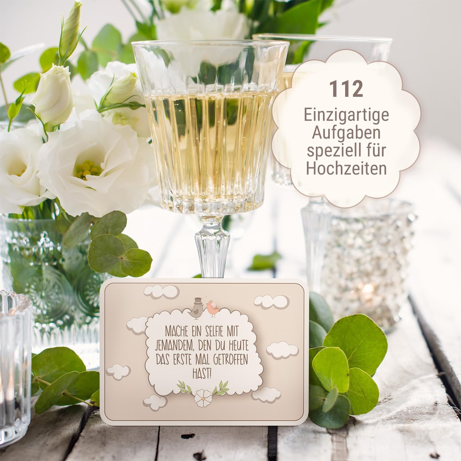 Spielehelden Hochzeitsspiel: Selfie ist das Brautpaar – Box mit kreativen und lustigen Fotoaufgaben – Tolles Spiel für Gäste oder Geschenkidee für das Brautpaar – Eisbrecher für die Hochzeit - Image 4