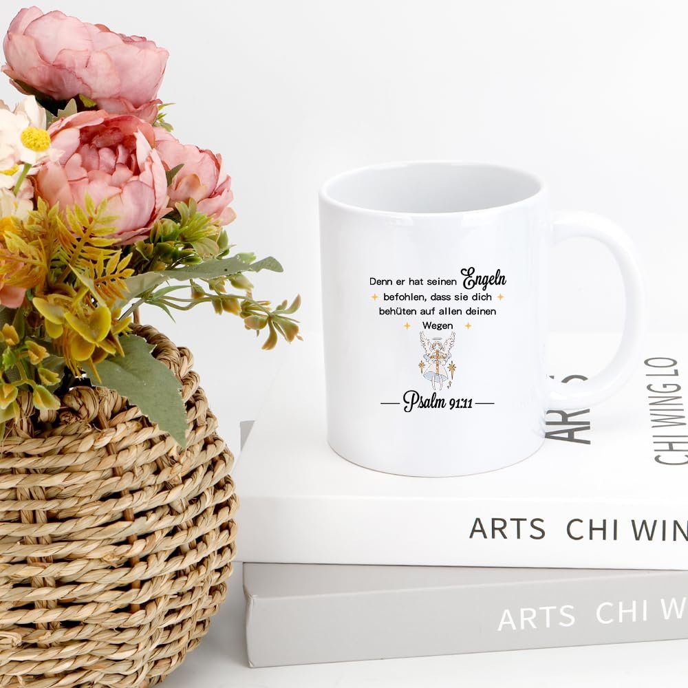 Spirituelle Geschenke Christliche Tasse Mit Bibelvers Konfirmation Geschenk Mädchen Weihnachtsgeschenke Motivationsgeschenk Religiöse Geschenke Firmung Geschenk (Weiß) - Image 2