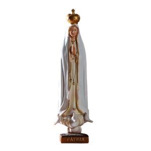 Statue "Our Lady of Fatima" – Heilige Mutter Maria, handbemalte gesegnete Maria, der Fatima, Figur für Zuhause, Tischdekoration, religiöse Dekoration - Image 1