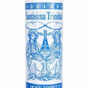 TRETOS CANDLES Heilige Dreifaltigkeit Santisima Trinidad 7-Tage-Gebetskerze, Glas, geruchlos, religiöse Kerze - Image 1