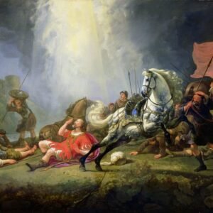 TVLAR Berühmte Gemälde Ölgemälde Kunstdruck Wandbilder Drucken die Bekehrung des heiligen Paulus oder der Weg nach Damaskus von Aelbert Cuyp Abstrakte Drucke für Heimtextilien 60x90cm - Image 1