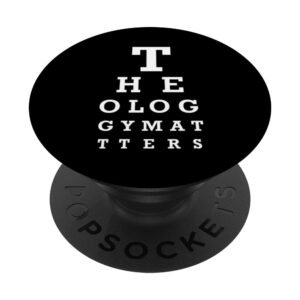 Theologie zählt – Augendiagramm – Christliche Bibelstudie PopSockets Klebender PopGrip - Image 1