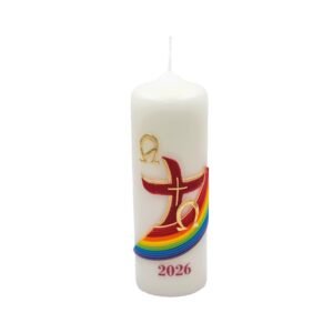Tisch-Osterkerze 180 x 60 mm mit Jahreszahl 2026 - Image 1