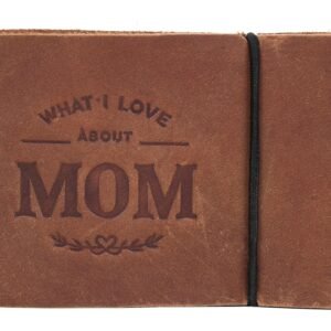Tolredo Premium Tagebuch aus genarbtem Rindsleder für Mutter, "What I Love About Mom", Geschenk für Mutter, 106 säurefreie Seiten - Image 1