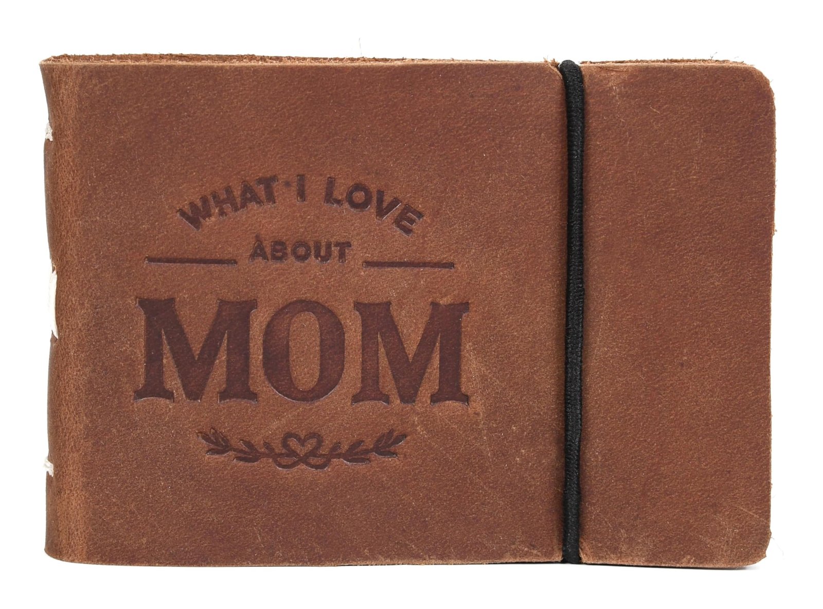 Tolredo Premium Tagebuch aus genarbtem Rindsleder für Mutter, "What I Love About Mom", Geschenk für Mutter, 106 säurefreie Seiten - Image 1