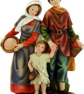 Unbekannt Krippenfiguren Familie mit Kind geeignet für 9cm Figuren - Image 1