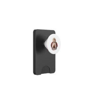 Unsere Liebe Frau von Fatima mit Rosenkranz katholischer christlicher Glaube PopSockets PopWallet für MagSafe - Image 1