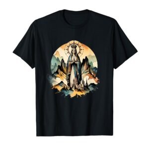 Unsere Liebe Frau von Montserrat Heilige Maria Mächtiges Symbol Mutter T-Shirt - Image 1