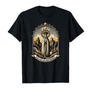 Unsere Liebe Frau von Montserrat Symbol Mutter mächtige Heilige Maria T-Shirt - Image 1
