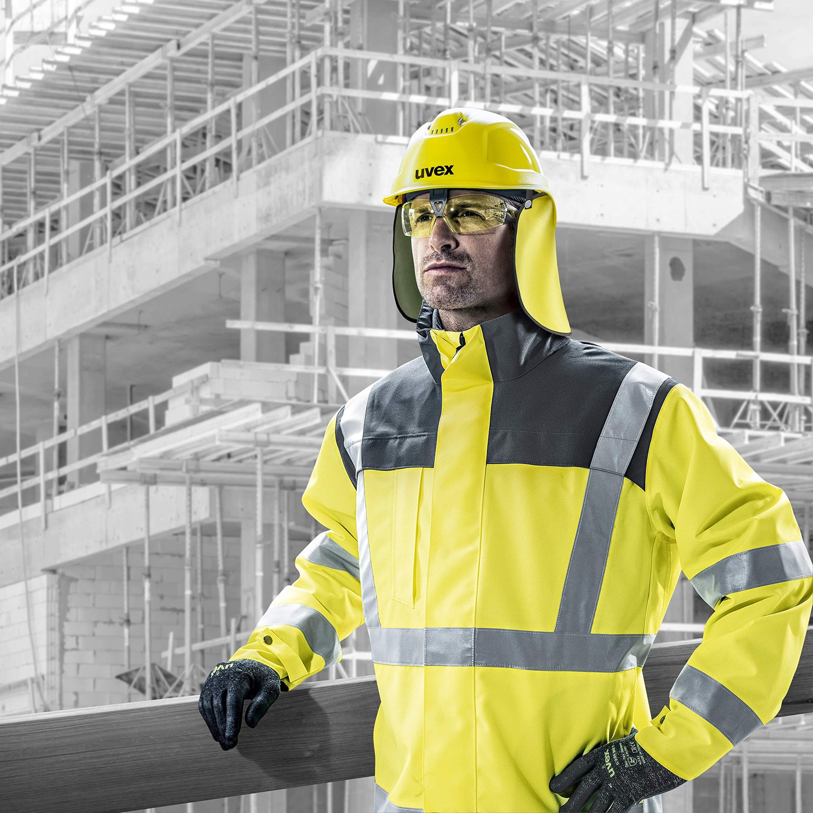 Uvex pheos S-KR 9772434 Schutzhelm für die Baustelle - Bauhelm für Erwachsene - Grün - Image 4