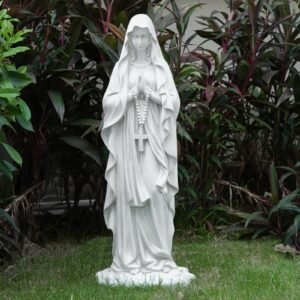 VChymm Betende Statue Jungfrau Maria, 75 cm hoch, für den Außenbereich, Garten, religiöse Dekorationen, Statue für Zuhause, Hof, Terrasse, Rasen, Flur, Dekoration, Skulptur - Image 1