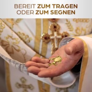 VIATHEO Wundertätige Medaille Vergoldet mit Collier – Heilige Maria Halskette als christliches Amulett und Talisman, eleganter Schutzanhänger für Glauben, Geschenk zur Kommunion oder Taufe - Image 10